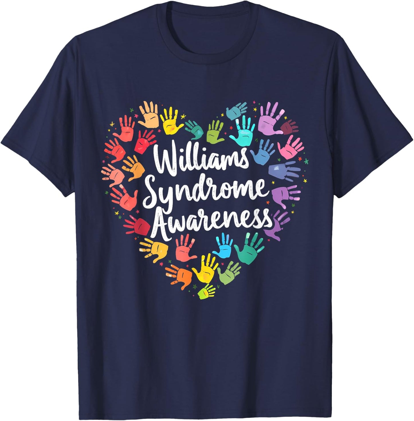 Williams Syndrome Warrior Awareness T-Shirt - T-Shirt | Navy