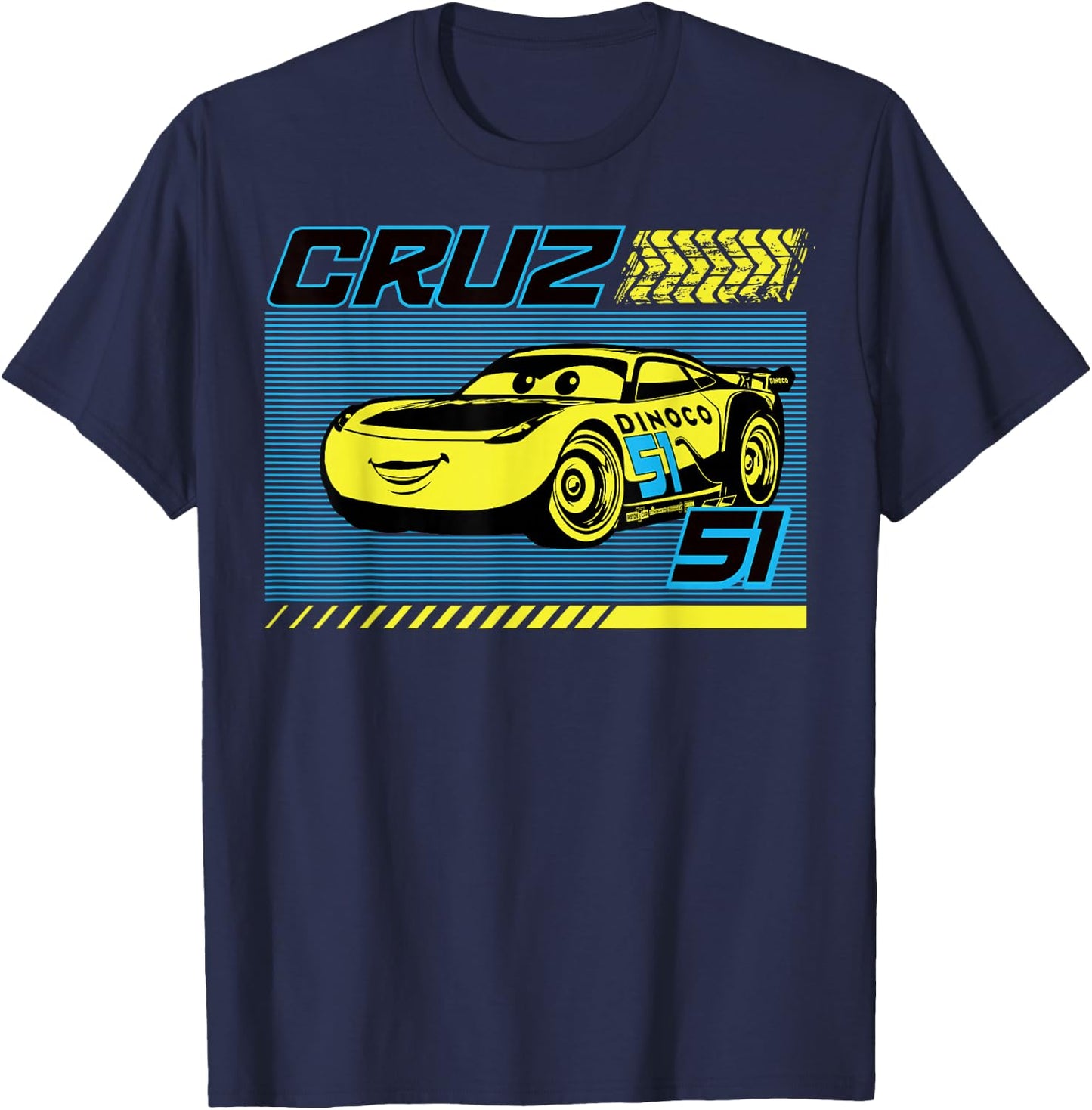 Disney Pixar Cars Dinoco Cruz Ramirez Small T-Shirt - T-Shirt | Navy