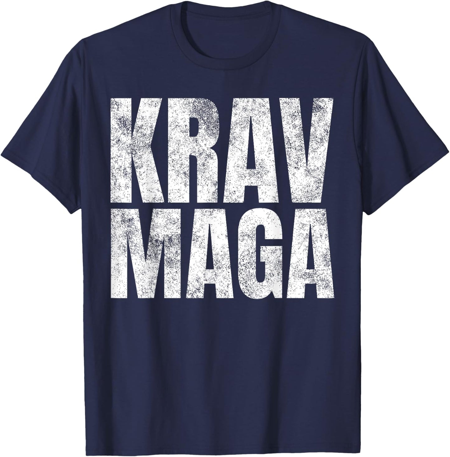 Distressed Krav Maga Israeli Gifts IDF Self-Defense Training T-Shirt - T-Shirt | Navy