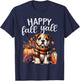 Thankful Grateful Blessed English Bulldog Fall Y'all Autumn T-Shirt - T-Shirt | Navy