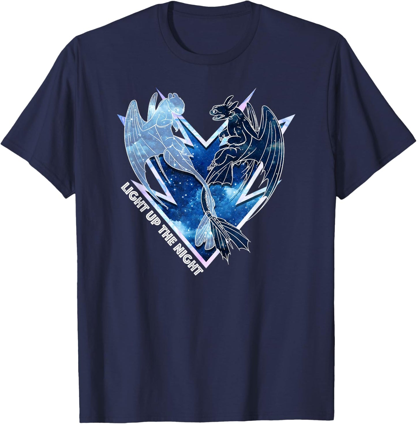 How to Train Your Dragon 3 Light Up The Night T-Shirt - T-Shirt | Navy