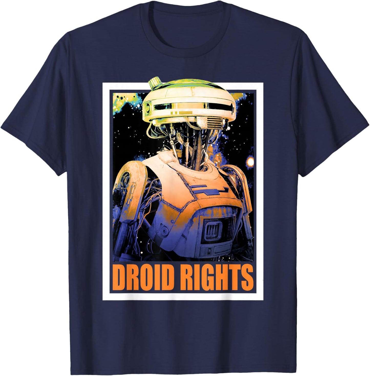 Star Wars Han Solo Movie L3-37 Droid Rights Graphic T-Shirt - T-Shirt | Navy