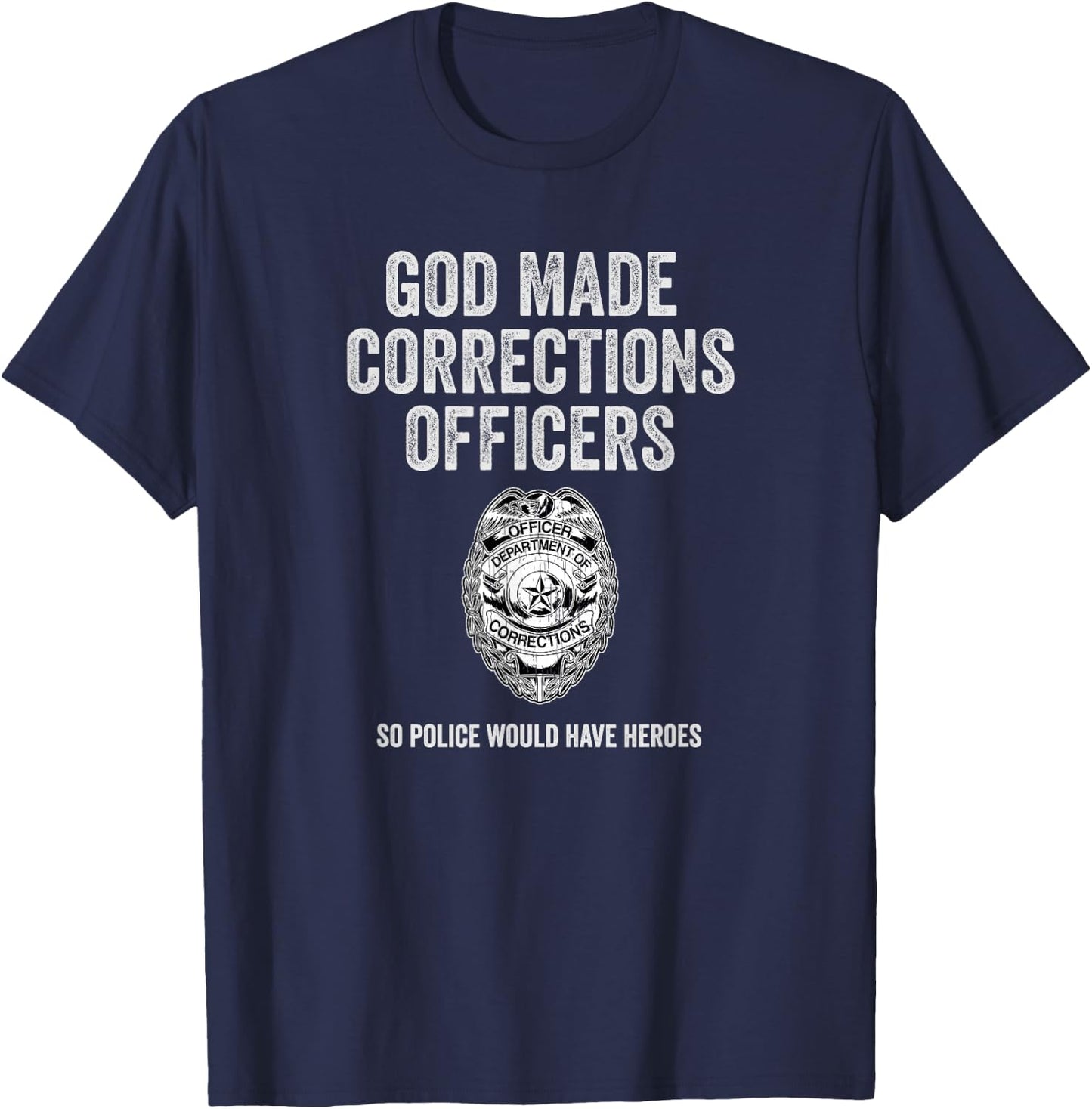 Corrections Officer Gifts Funny Correctional Gear T-Shirt - T-Shirt | Navy