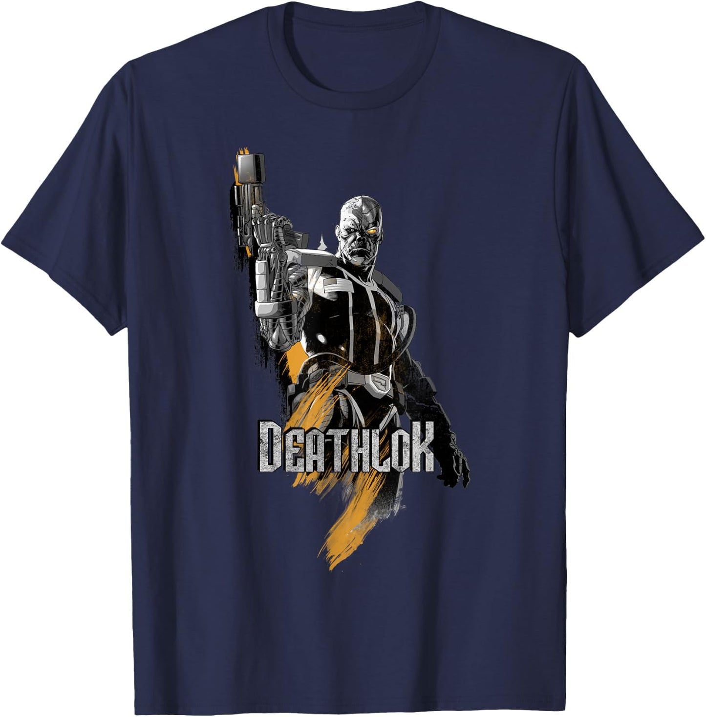Marvel X-Men Deathlok Paint Texture Graphic T-Shirt - T-Shirt | Navy