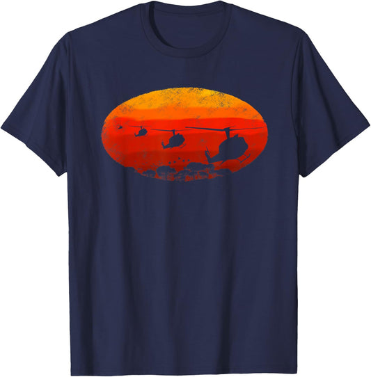 UH-1 Huey Helicopter T Shirt Pilot Gift T-Shirt - T-Shirt | Navy