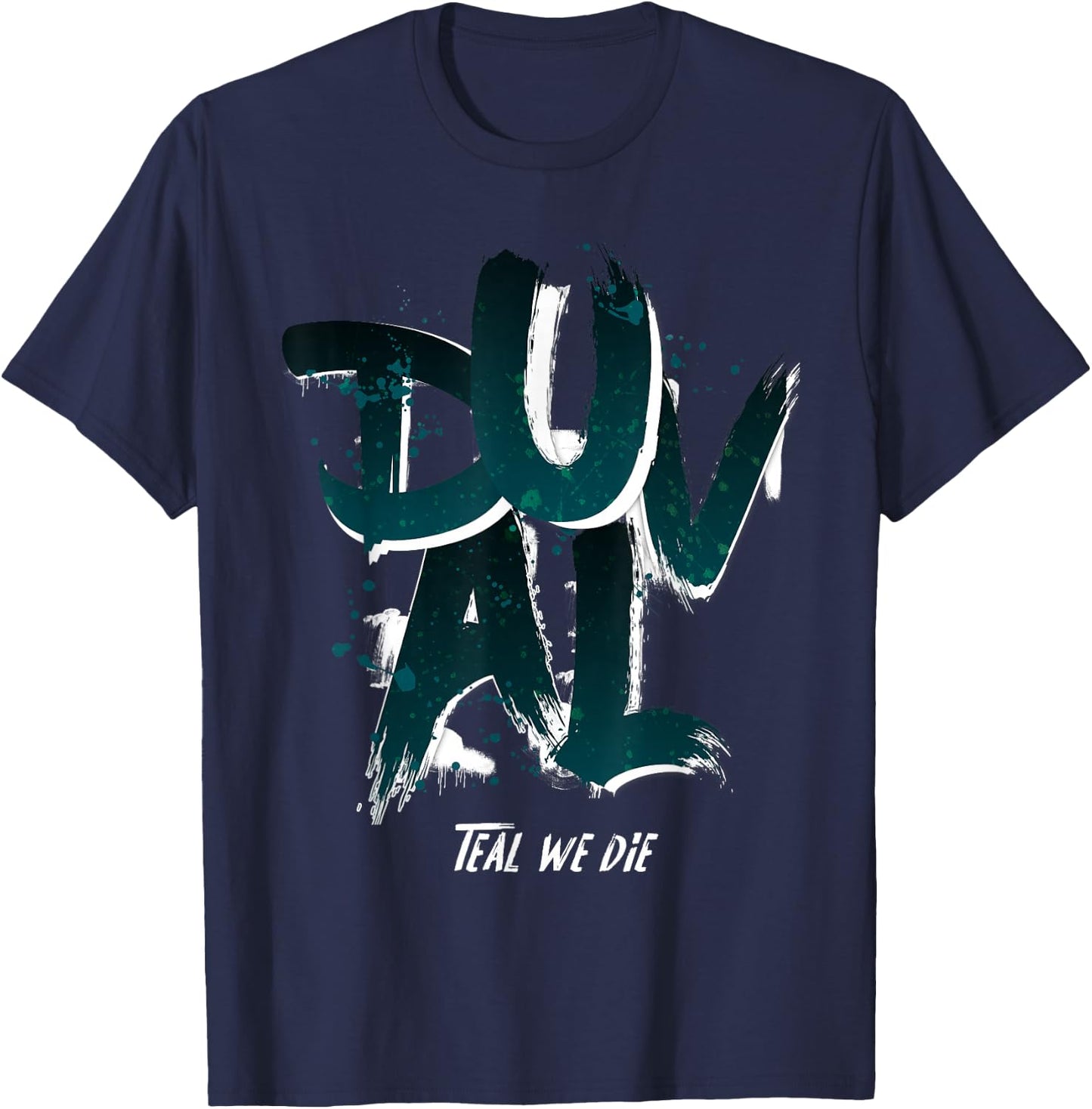 Duval Teal We Die Florida Pride Gift T-Shirt - T-Shirt | Navy