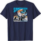 Bride Of Frankenstein, Summerween Vibes Spooky Year Round Raglan Baseball T-Shirt - T-Shirt | Navy