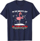 On The Naughty List And I Regret Nothing Flamingo Wine T-Shirt - T-Shirt | Navy