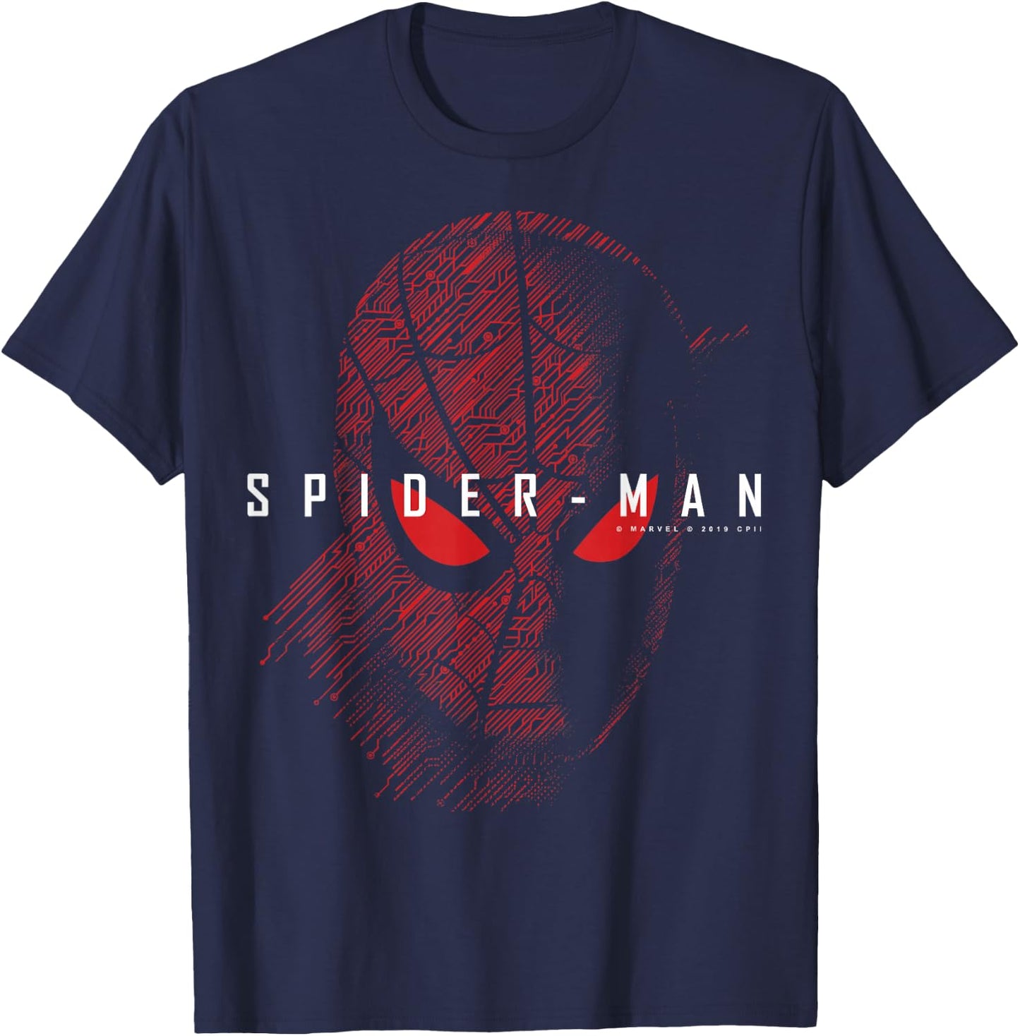 Marvel Spider-Man far from Home Tech Spider-Man Logo Small T-Shirt - T-Shirt | Navy