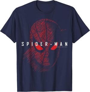 Marvel Spider-Man far from Home Tech Spider-Man Logo Small T-Shirt - T-Shirt | Navy