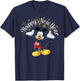 Disney New Year's Mickey Mouse Happy New Year Portrait T-Shirt - T-Shirt | Navy