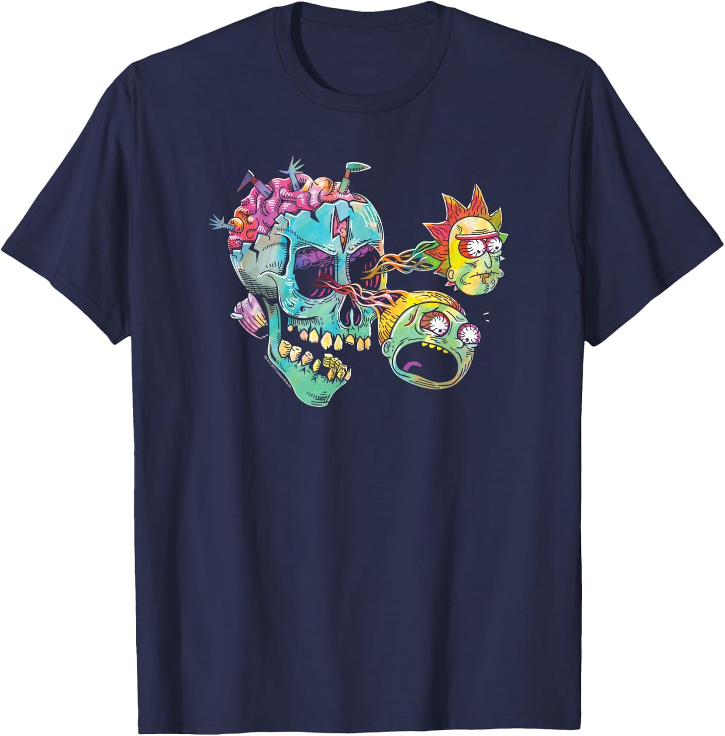 Rick and Morty Rick and Morty as Eyeballs T-Shirt - T-Shirt | Navy