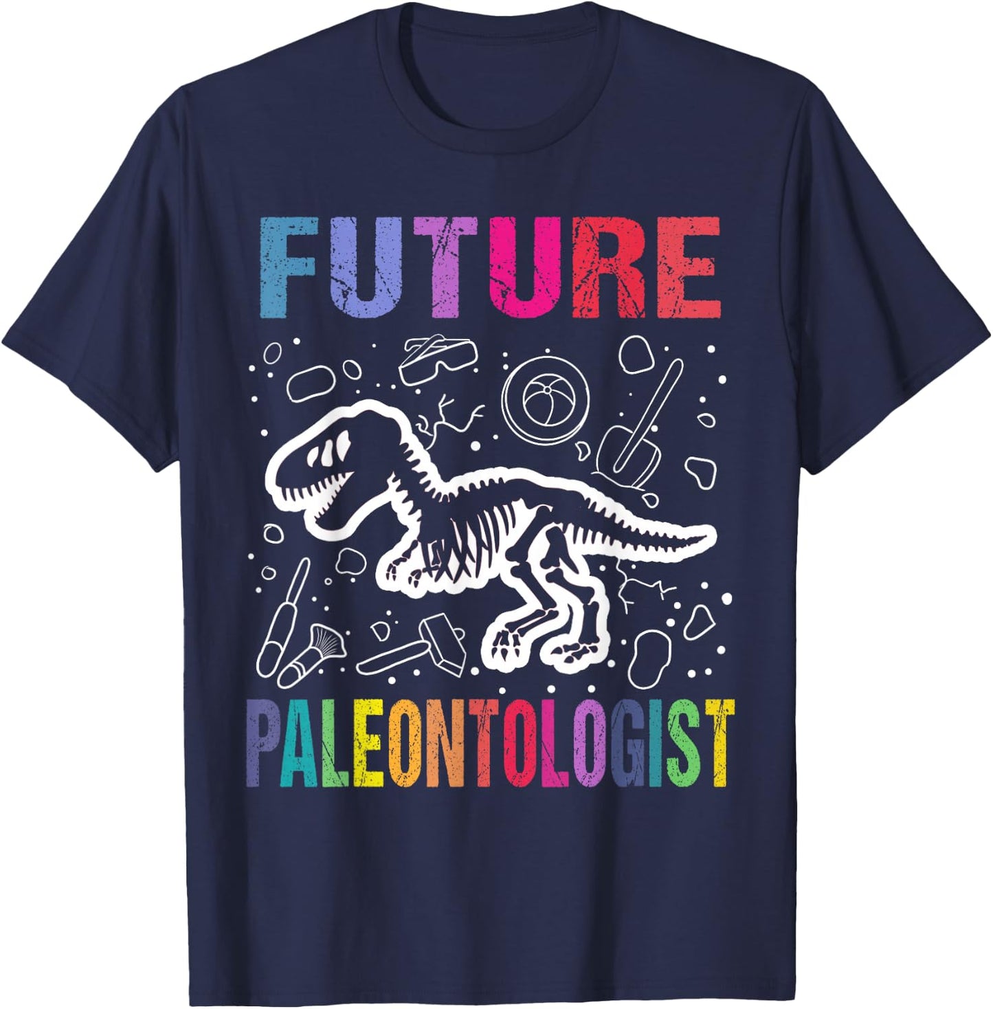 Funny Future Paleontologist Shirt Kids Dinosaur Fossil Poison T-Shirt - T-Shirt | Navy