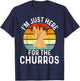 I'm Just Here For The Churros - Funny Churro T-Shirt - T-Shirt | Navy