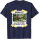 T Rex Dino Design - Missing Pet If Found Do Not Pet T-Shirt - T-Shirt | Navy