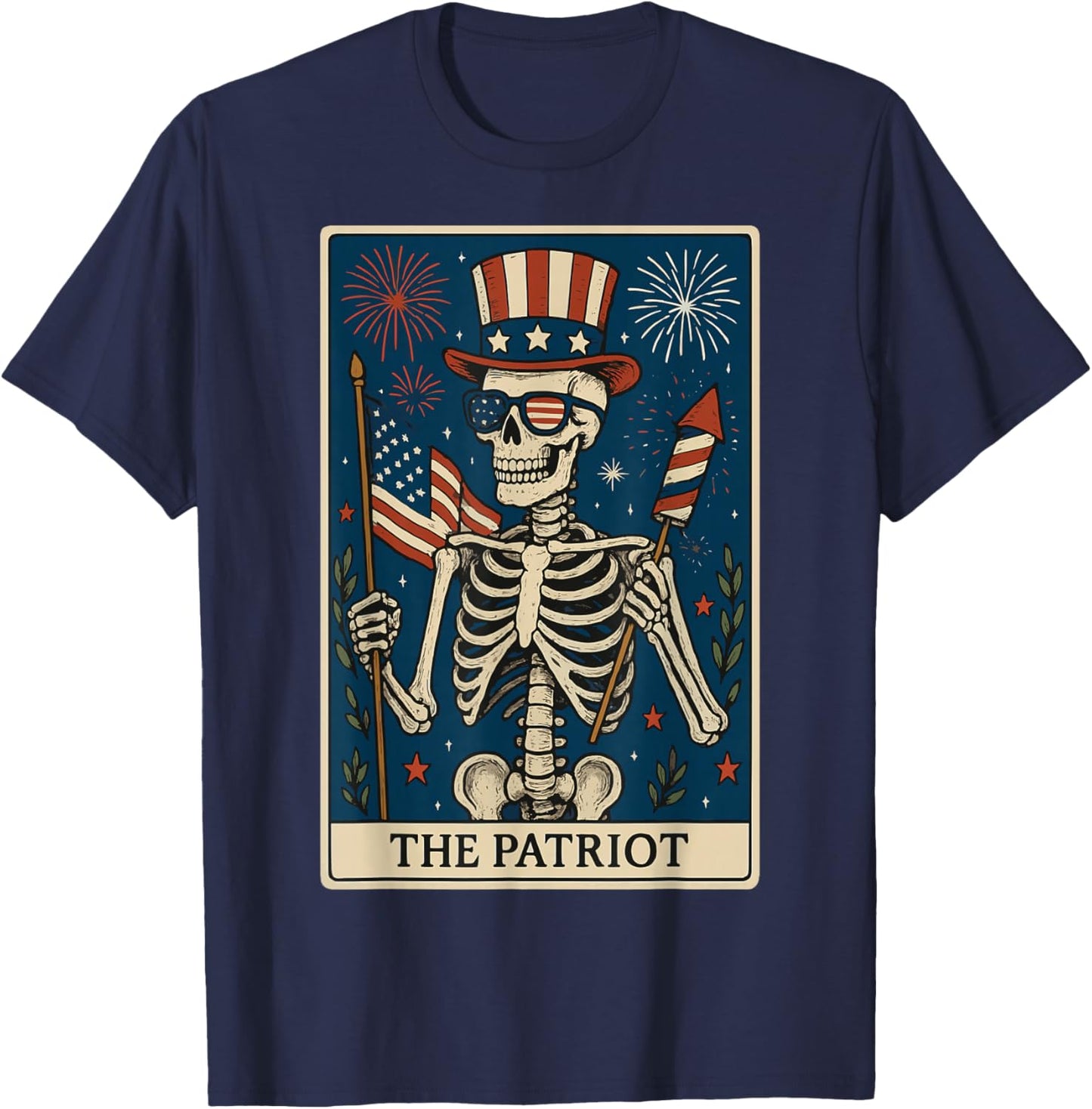 The Patriot Tarot Card T-Shirt - T-Shirt | Navy