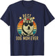 Best Dog Mom Ever Siberian Husky Mother's Day Gift T-Shirt - T-Shirt | Navy