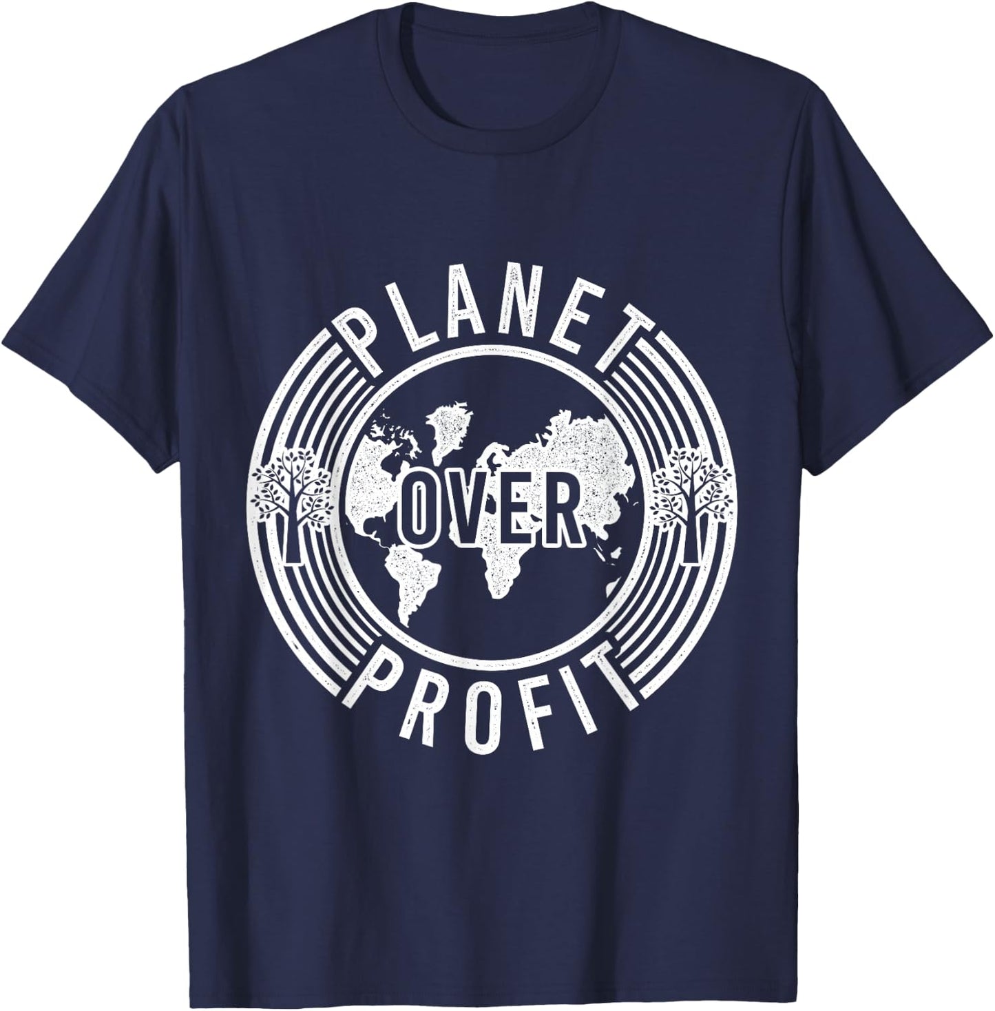 Climate Change Environment Environmentalist Capitalism T-Shirt - T-Shirt | Navy