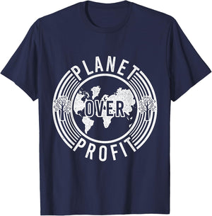 Climate Change Environment Environmentalist Capitalism T-Shirt - T-Shirt | Navy