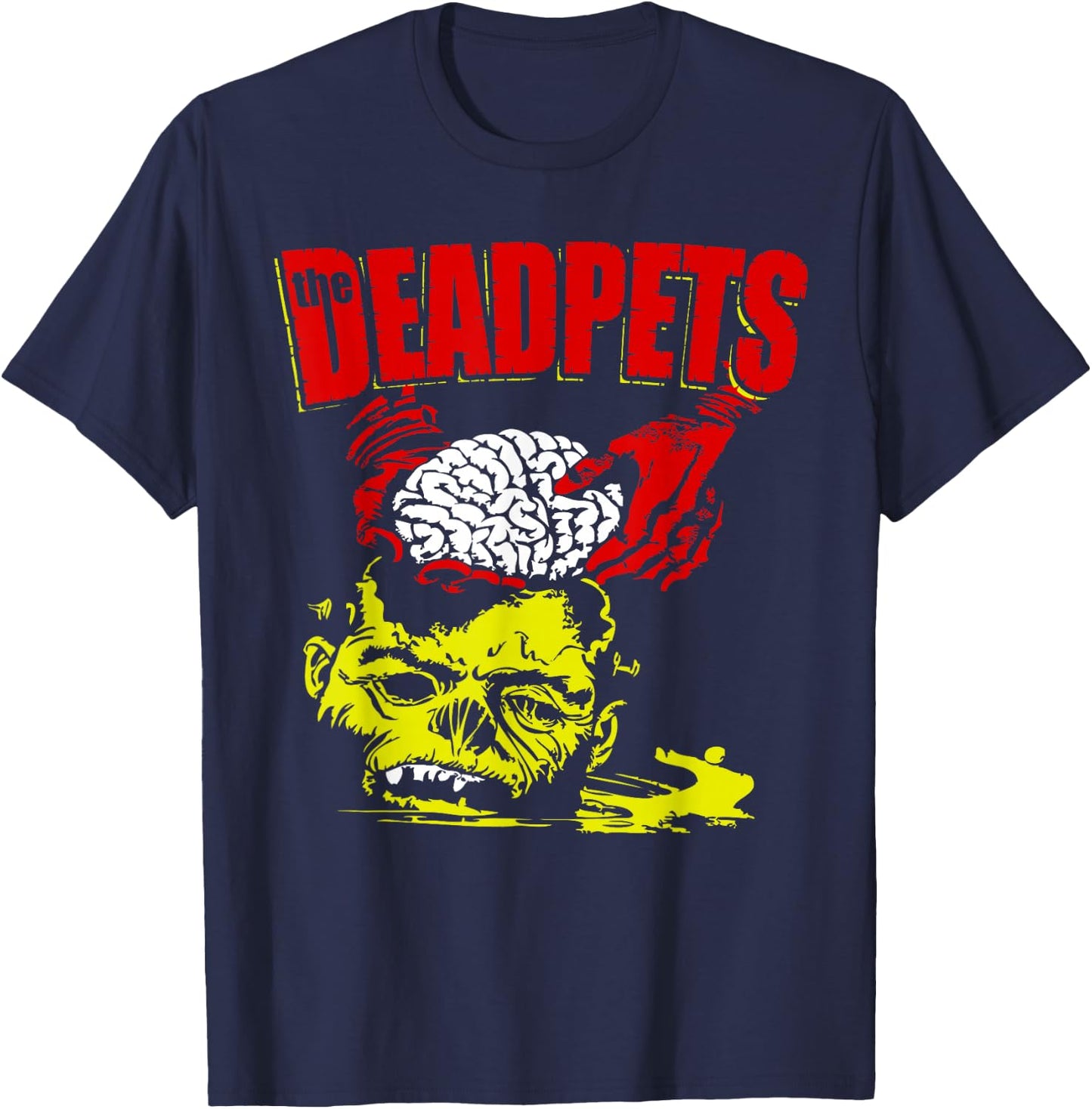 The Dead Pets Monkey Brains T-Shirt - T-Shirt | Navy