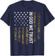 Patriotic American Flag Camo In God We Trust USA Patriot T-Shirt - T-Shirt | Navy