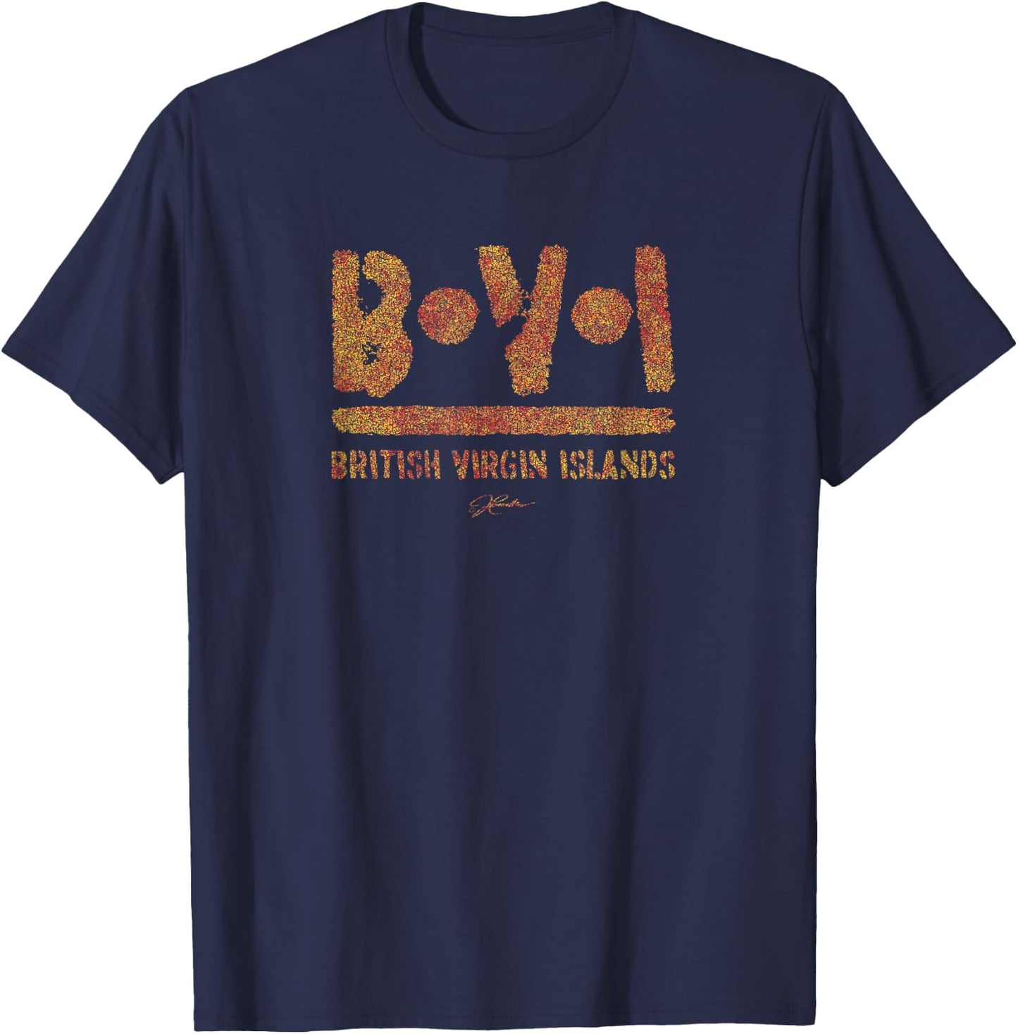 JCombs BVI Virgin Islands T-Shirt - T-Shirt | Navy