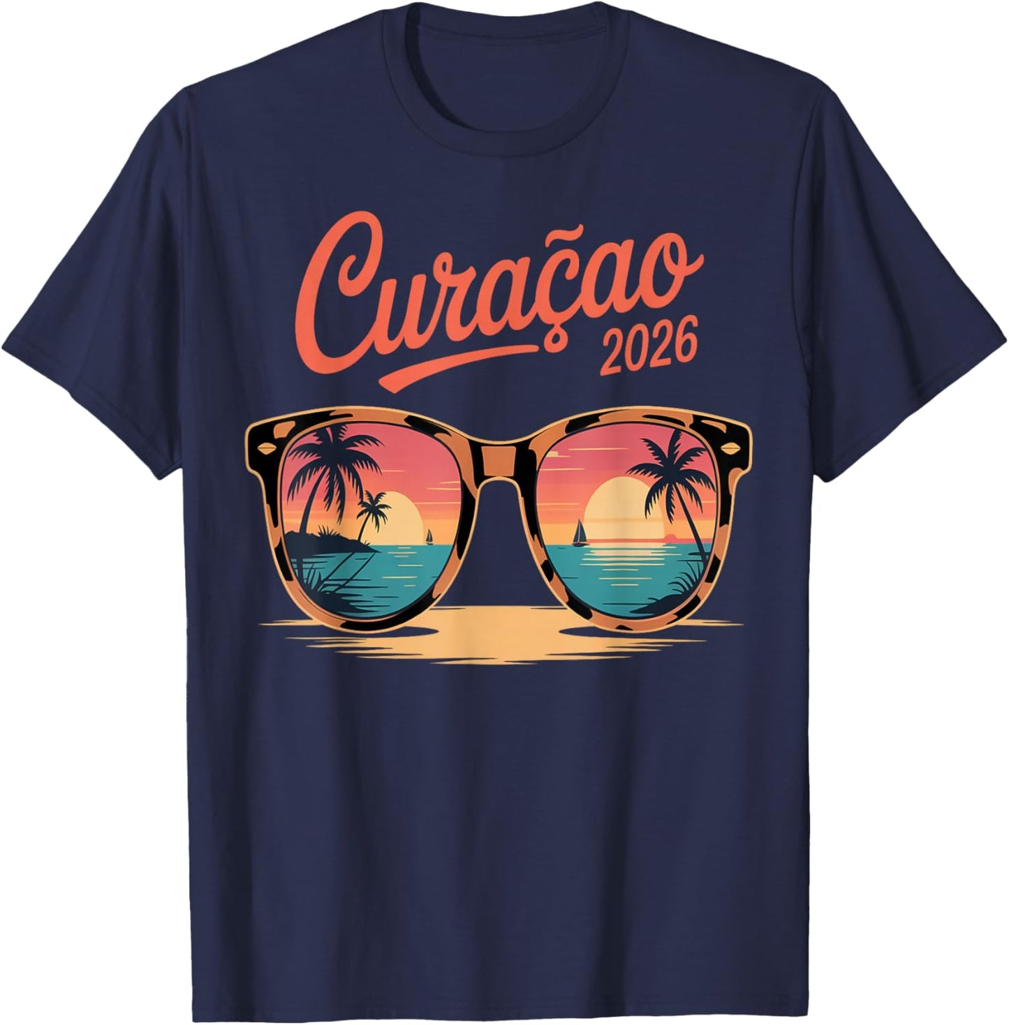 Family Cruise Curaçao Vacation Friends Matching Crew 2026 T-Shirt - T-Shirt | Navy
