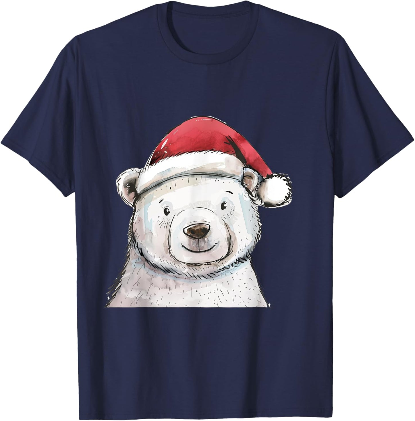 Christmas Holiday Season Xmas Polar Bear T-Shirt - T-Shirt | Navy