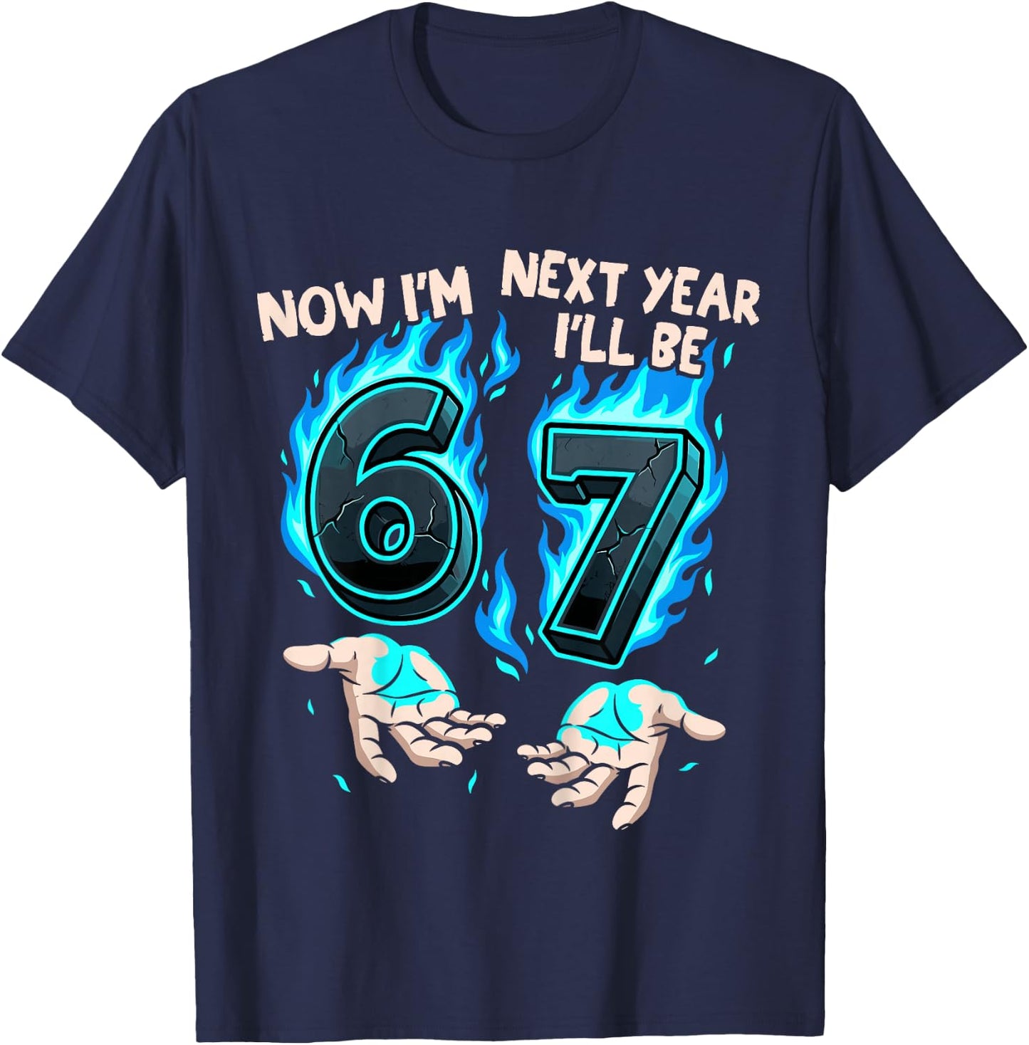 6 Year Old Birthday Boys Kids Now I'm 6 Next Year I'll be 7 T-Shirt - T-Shirt | Navy