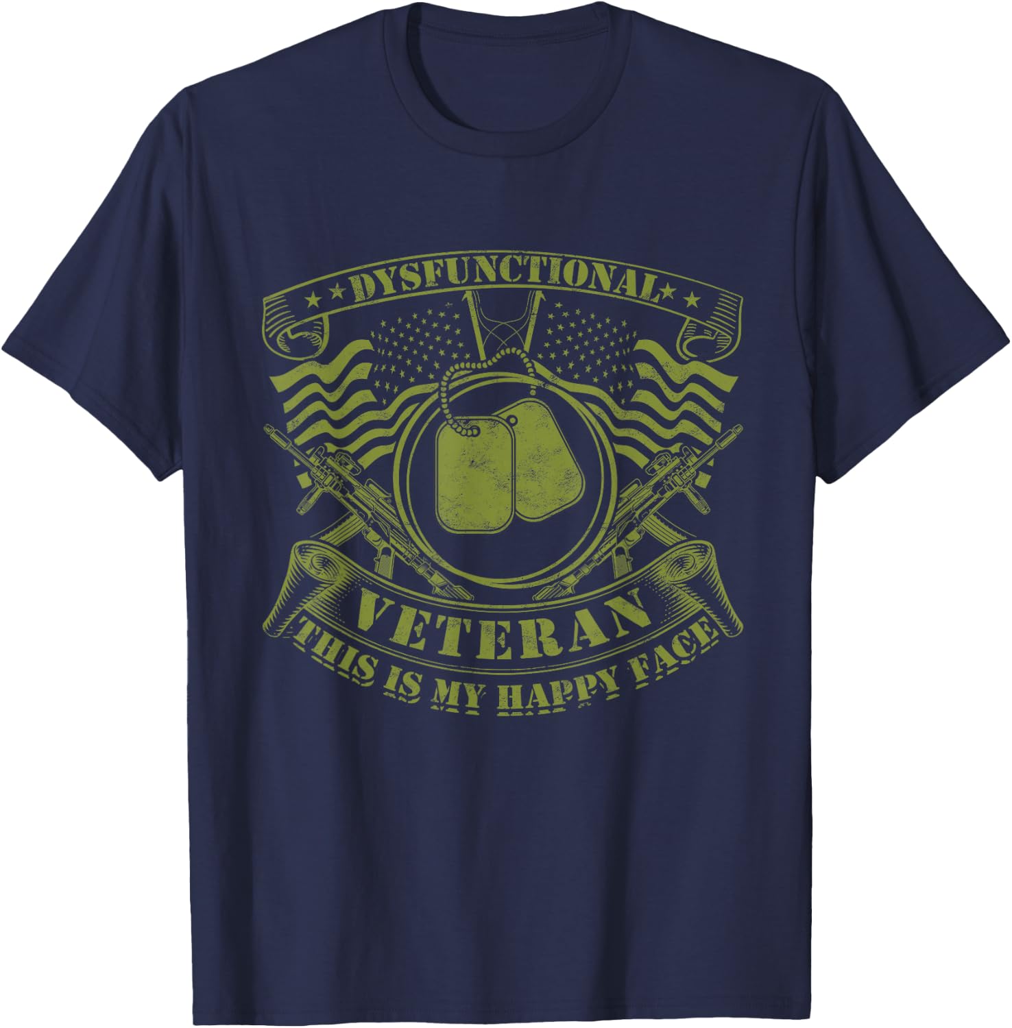 Dysfunctional Veteran T-Shirt - T-Shirt | Navy