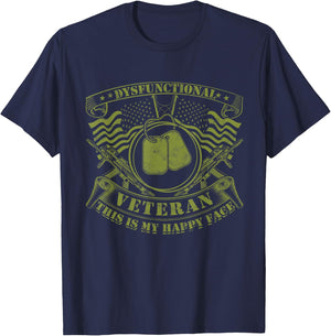 Dysfunctional Veteran T-Shirt - T-Shirt | Navy