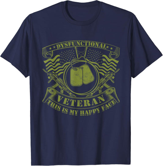 Dysfunctional Veteran T-Shirt - T-Shirt | Navy