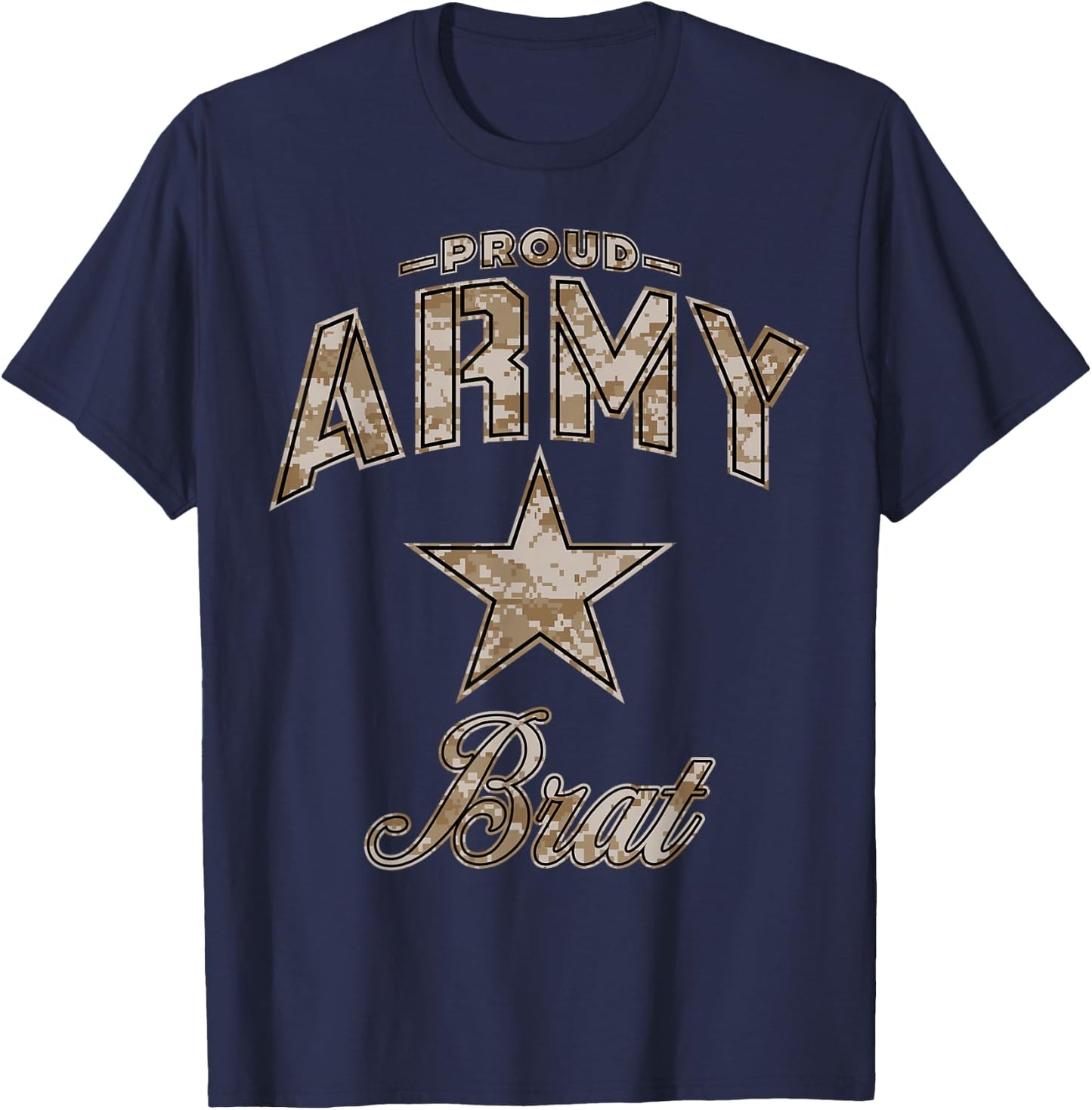 Army Brat Shirts (Camo) T-Shirt - T-Shirt | Navy