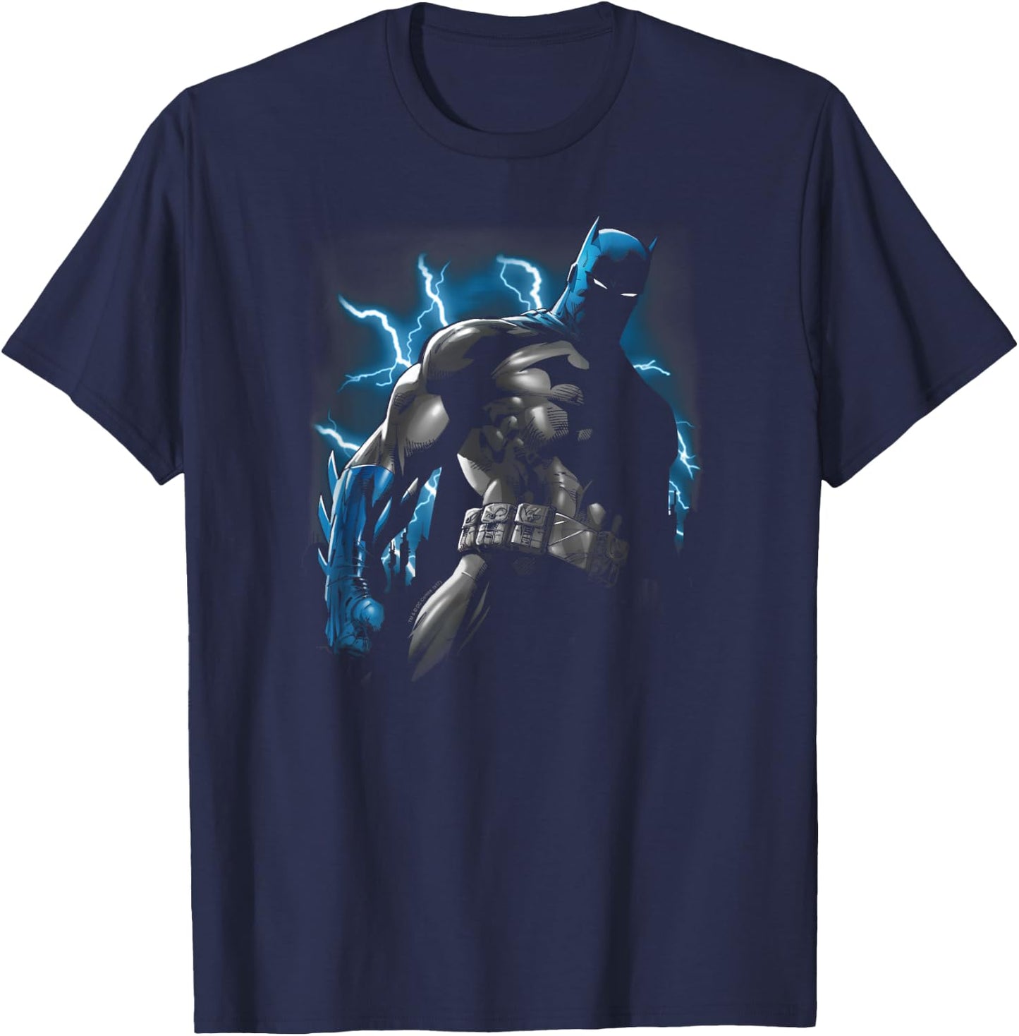 Batman Gotham Lightning T-Shirt - T-Shirt | Navy