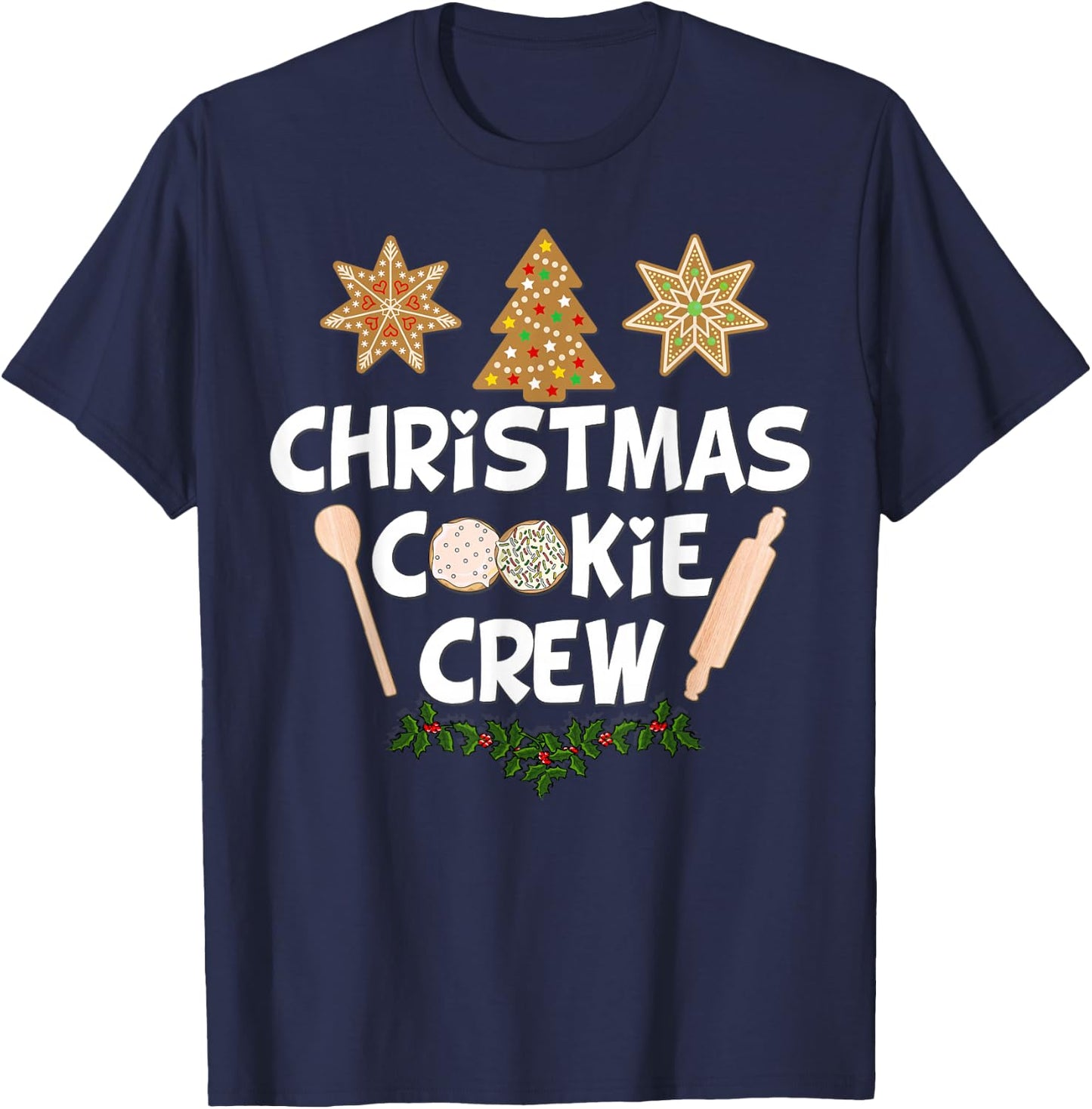 Christmas Cookie Crew Baking Team T-Shirt - T-Shirt | Navy
