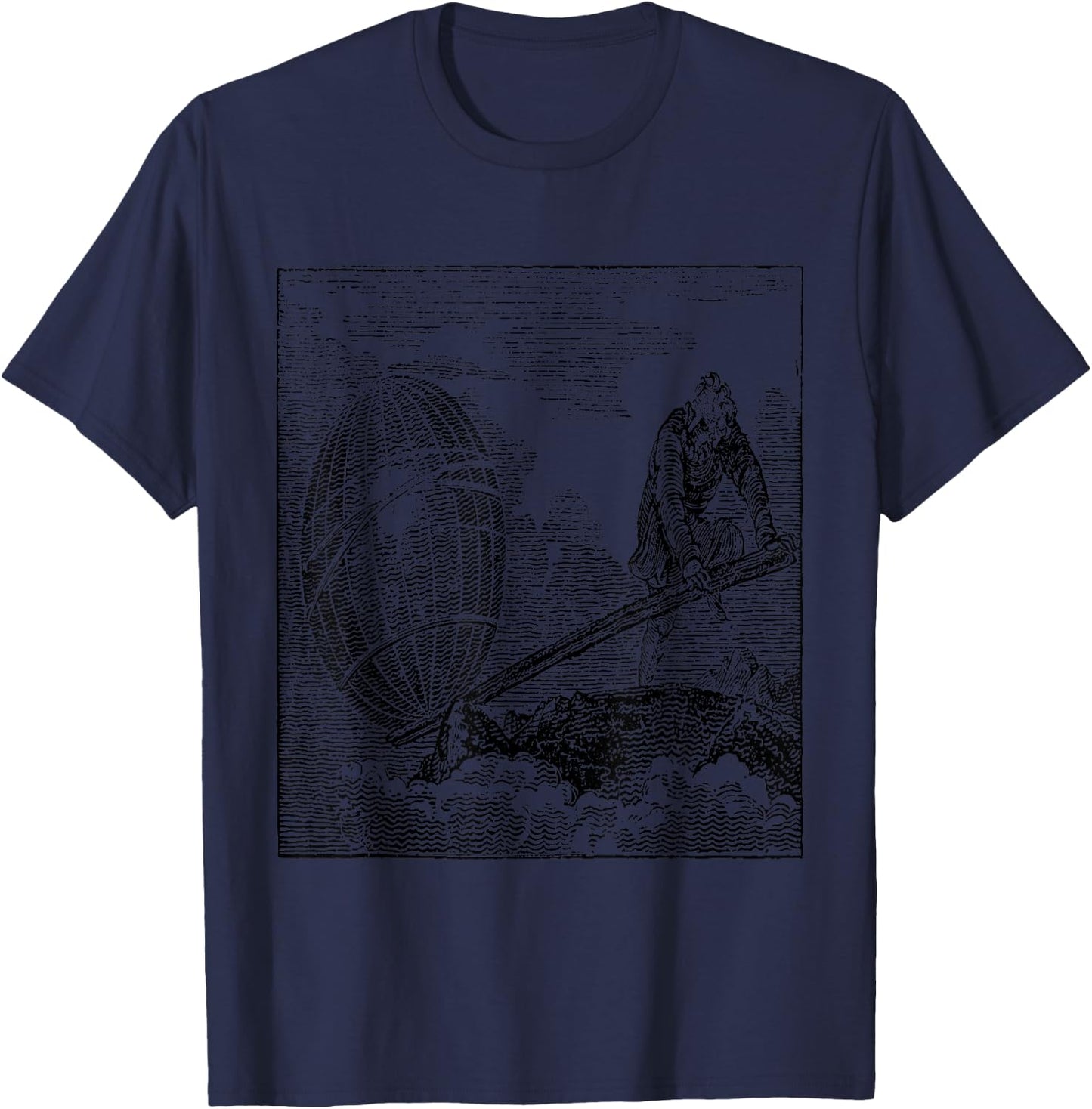 Archimedes Lever Math Mathematics T-Shirt - T-Shirt | Navy