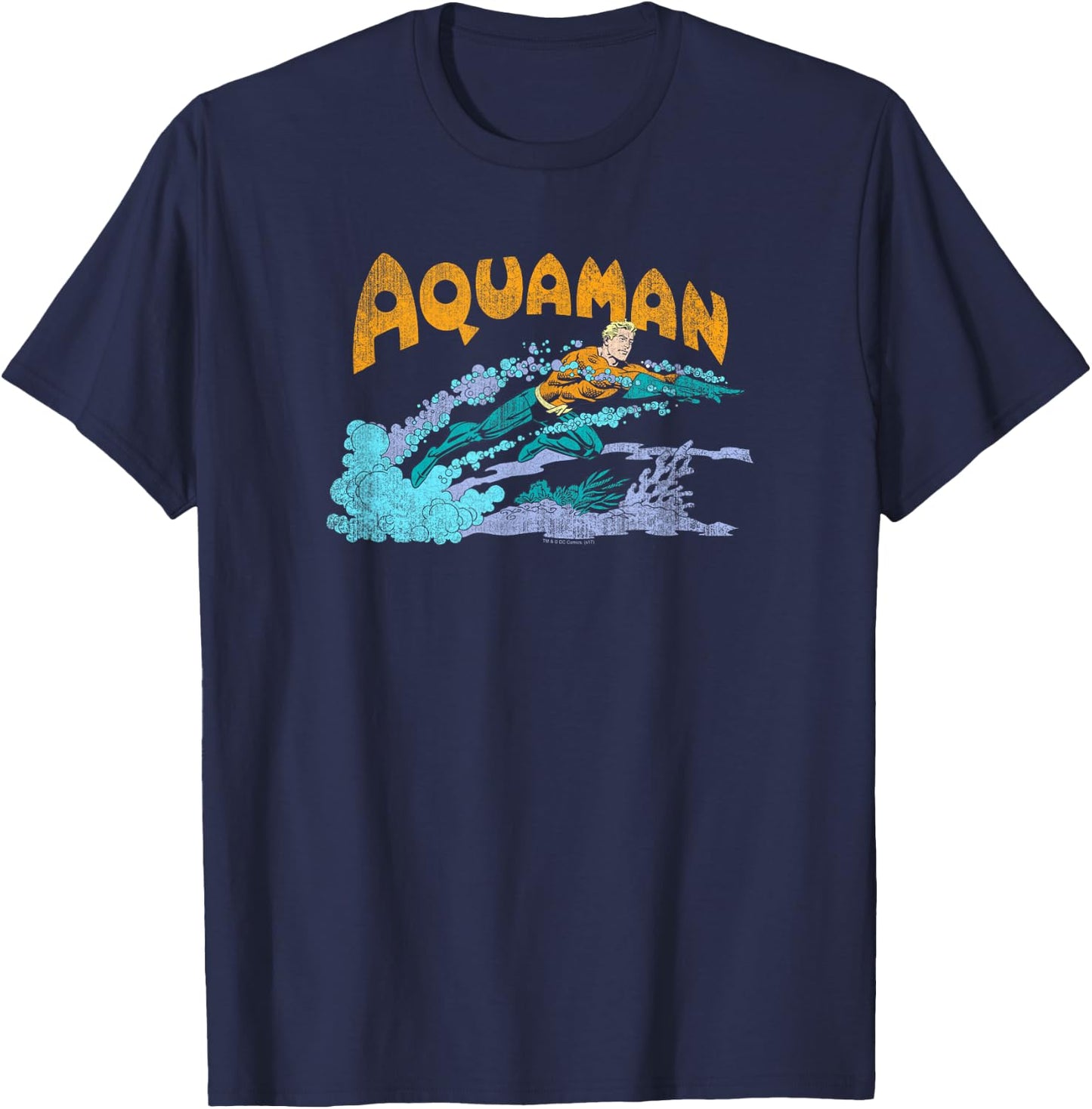 Aquaman Aqua Swim T-Shirt - T-Shirt | Navy