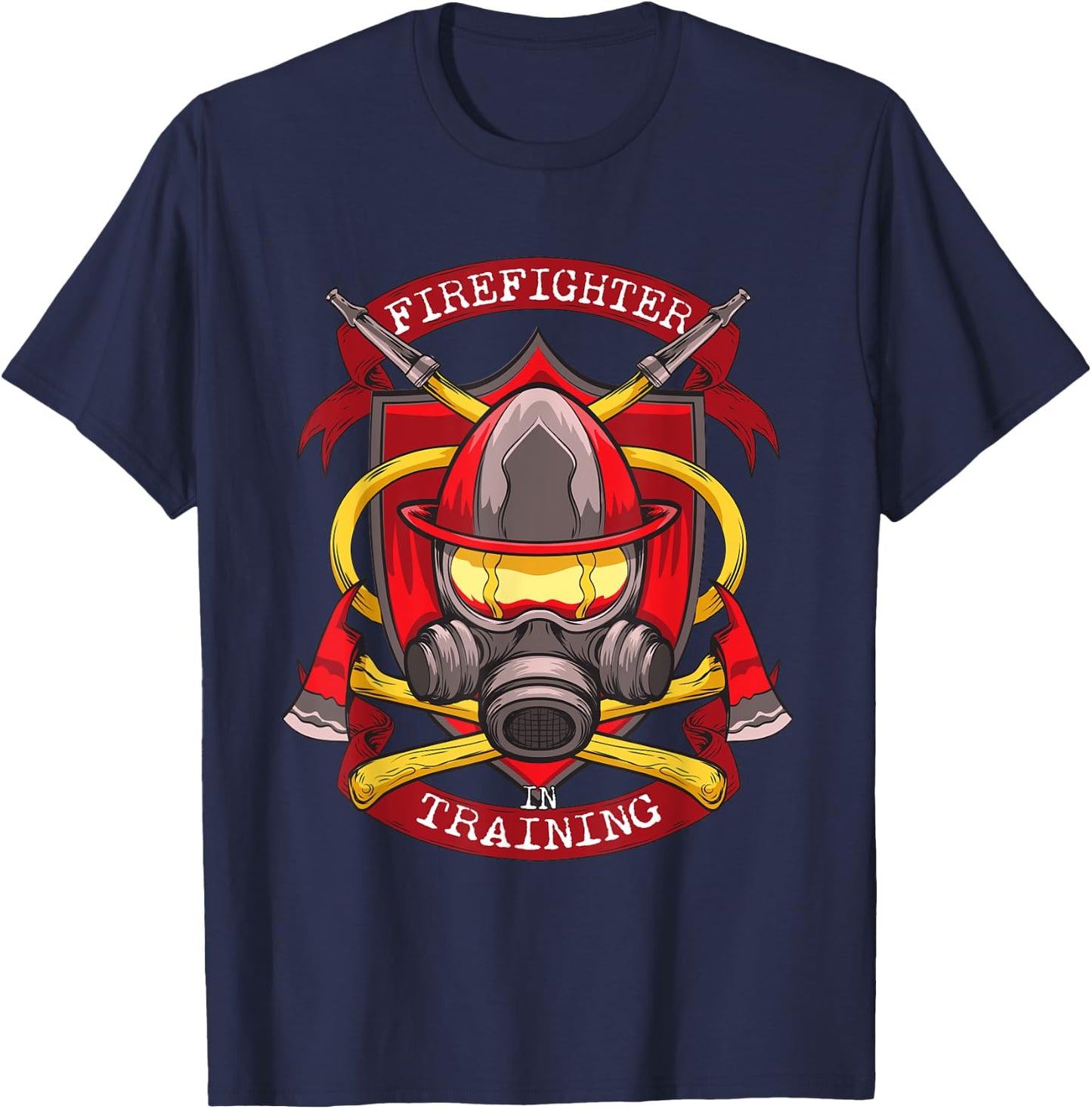 Fire Academy Gifts Men Women Kids Training to be Firefighter T-Shirt - T-Shirt | Navy