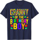 Granny of The Birthday Boy Master Builder Building Blocks T-Shirt - T-Shirt | Navy