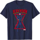 Marvel Black Widow Classic Retro Comic Stance T-Shirt - T-Shirt | Navy