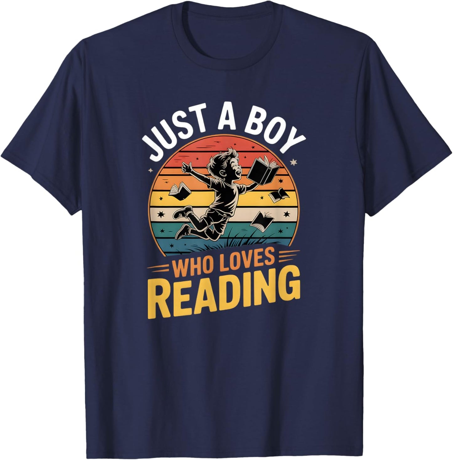 Boys Reading T-Shirt - T-Shirt | Navy