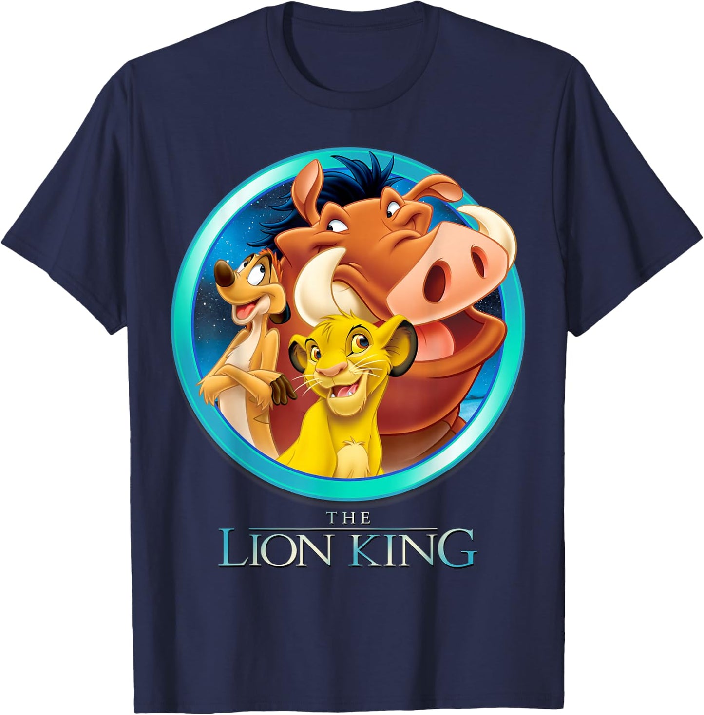 Disney The Lion King Best Friends Color Picture Group Shot T-Shirt - T-Shirt | Navy