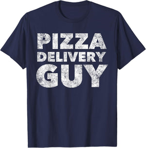 Pizza Delivery Guy Funny Costume Gift T-Shirt - T-Shirt | Navy