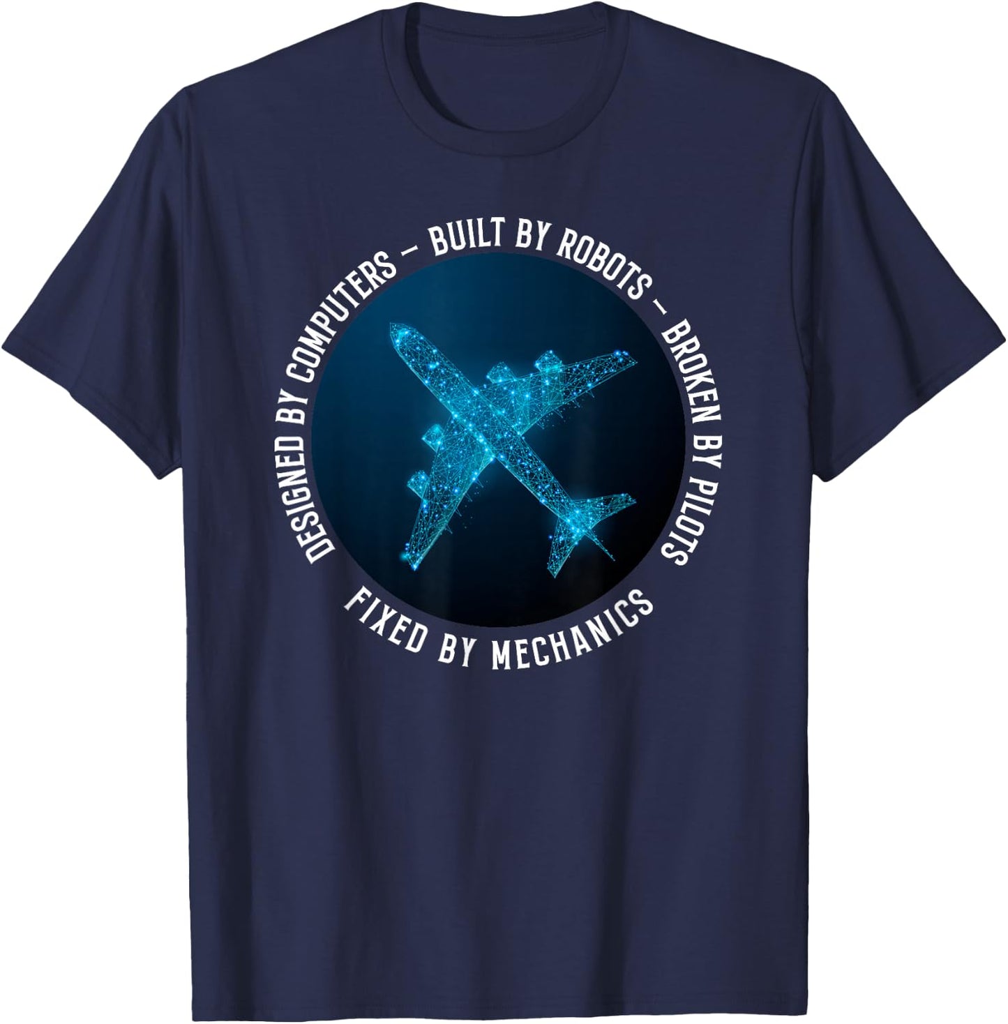 Aviation Mechanic Aircraft Engineer Technician T-Shirt - T-Shirt | Navy