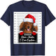Dear Santa I Can Explain Funny Christmas Dachshund Xmas T-Shirt - T-Shirt | Navy