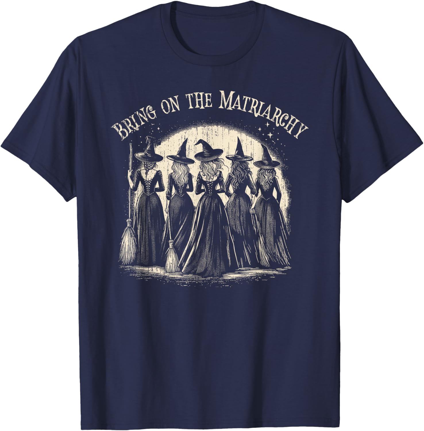 Cute BRING ON THE MATRIARCHY Halloween Kamala Wicked Vote T-Shirt - T-Shirt | Navy