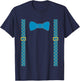 Kids Boys Suspenders and Bowtie by Scarebaby T-Shirt - T-Shirt | Navy