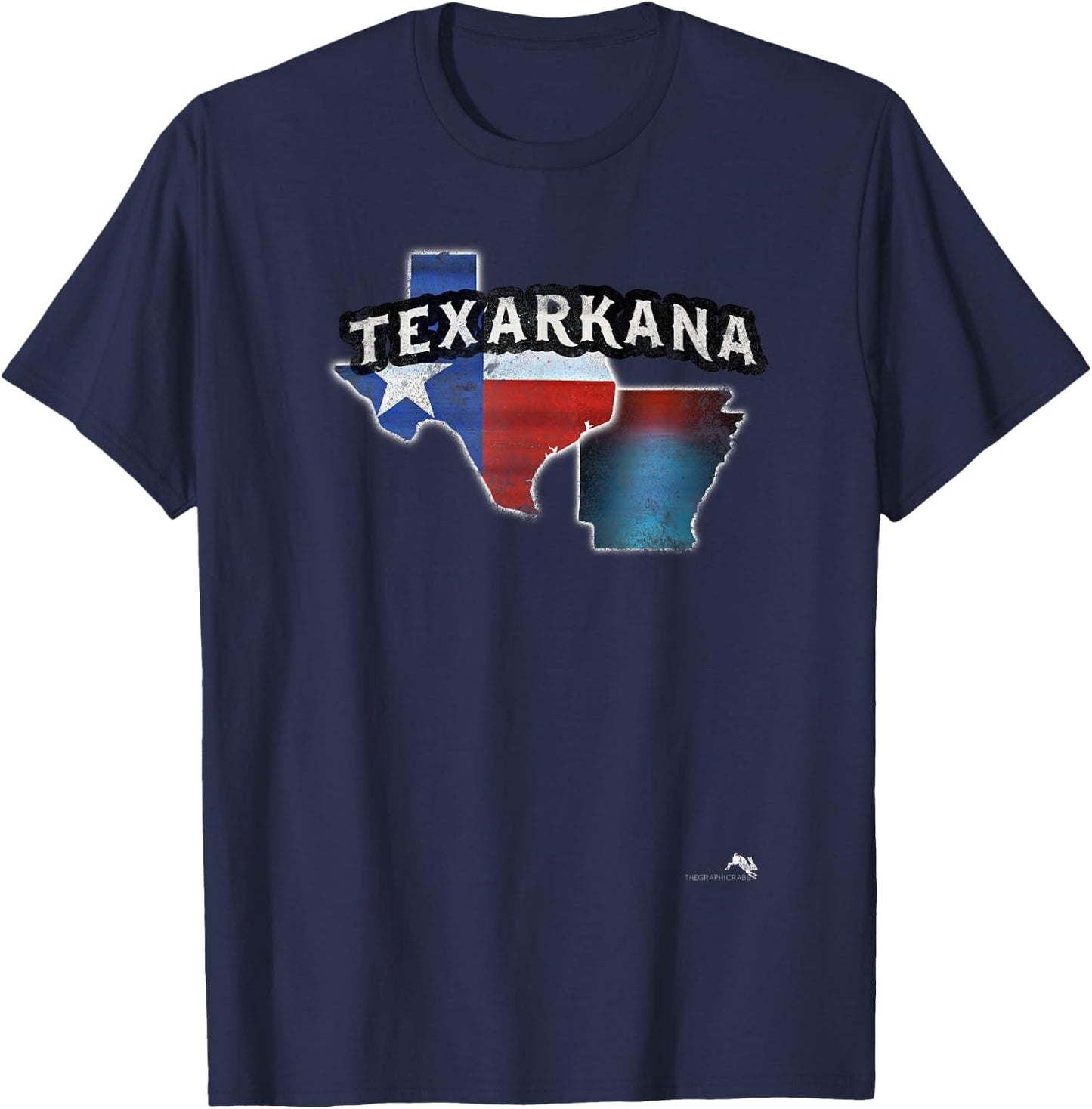 Texas Arkansas Texarkana T-Shirt - T-Shirt | Navy