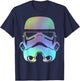 Star Wars Storm Trooper Neon Rainbow Graphic T-Shirt - T-Shirt | Navy