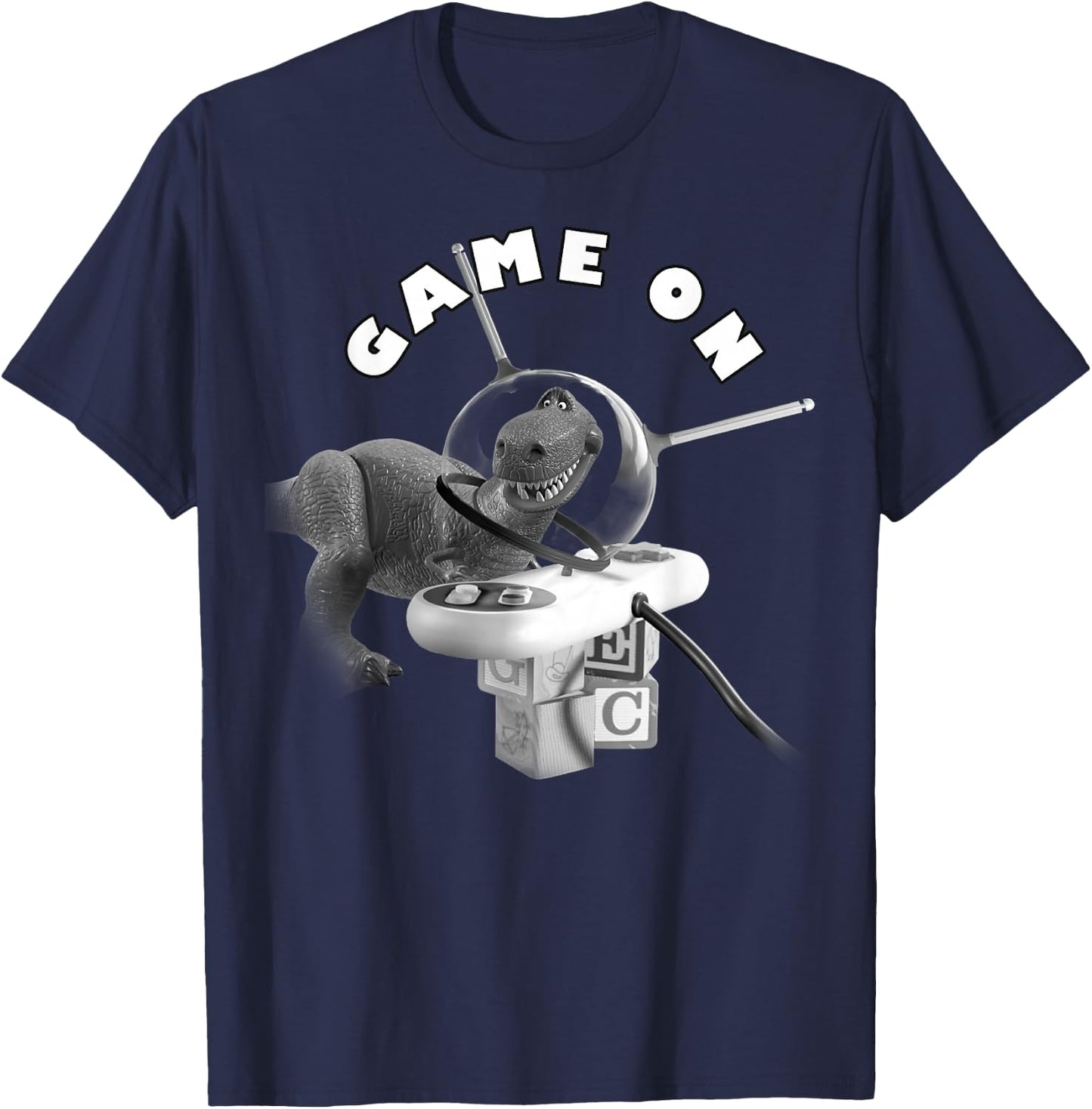 Disney Pixar Toy Story Rex Game On T-Shirt - T-Shirt | Navy